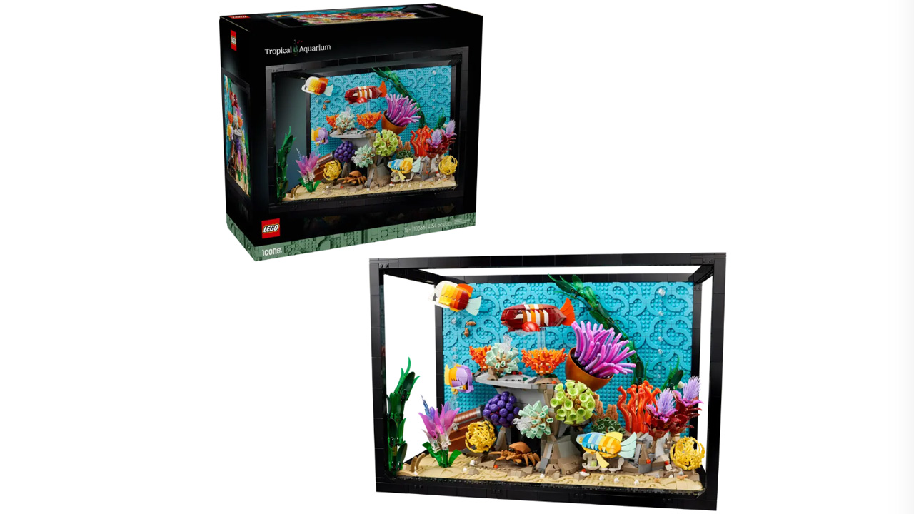 LEGO Icons’ 4,154-Piece Tropical Aquarium Set