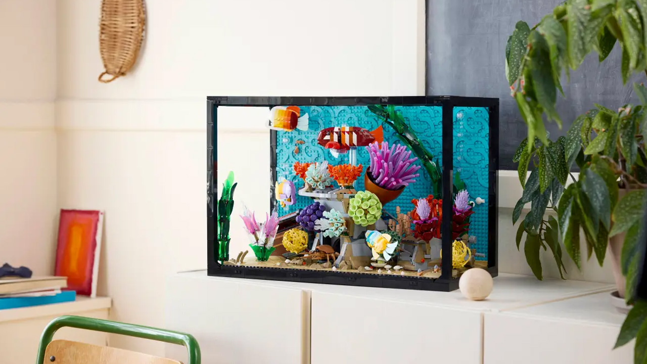 LEGO Icons’ 4,154-Piece Tropical Aquarium Set