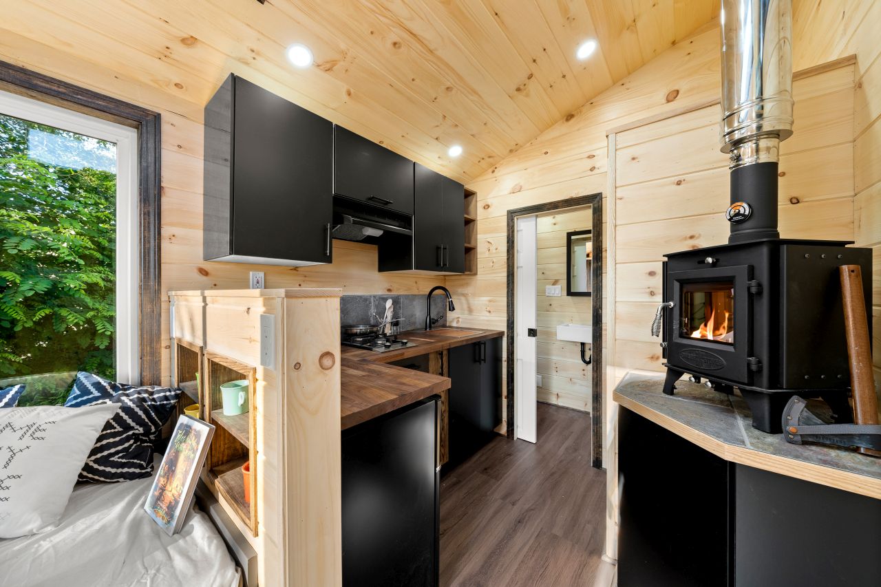 Little lodge tiny house by backcountry homes-kitchen cabinets