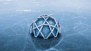 Heimplanet Mavericks Blue Ice inflatable exo-frame tent