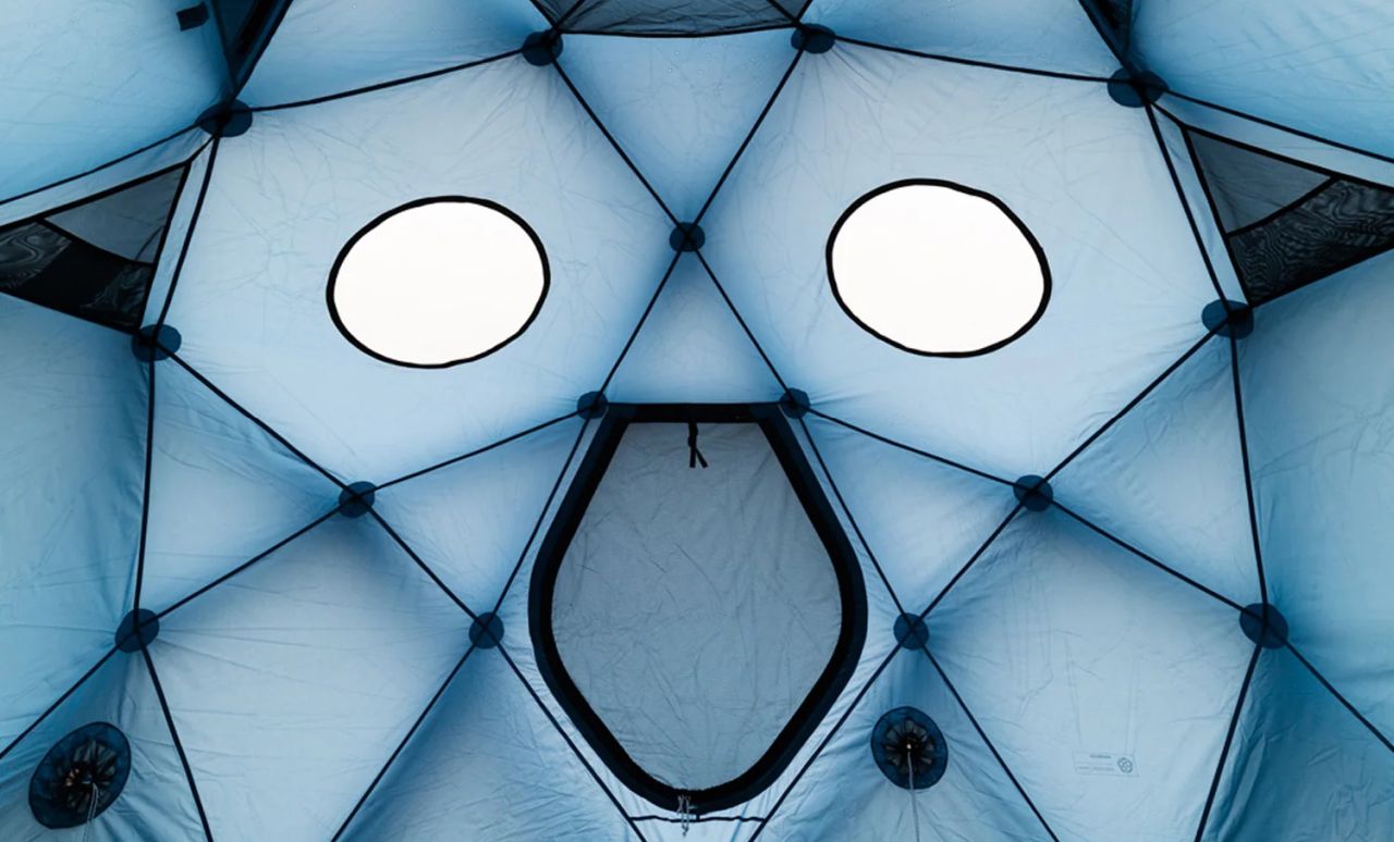 Heimplanet Mavericks Blue Ice inflatable exo-frame tent