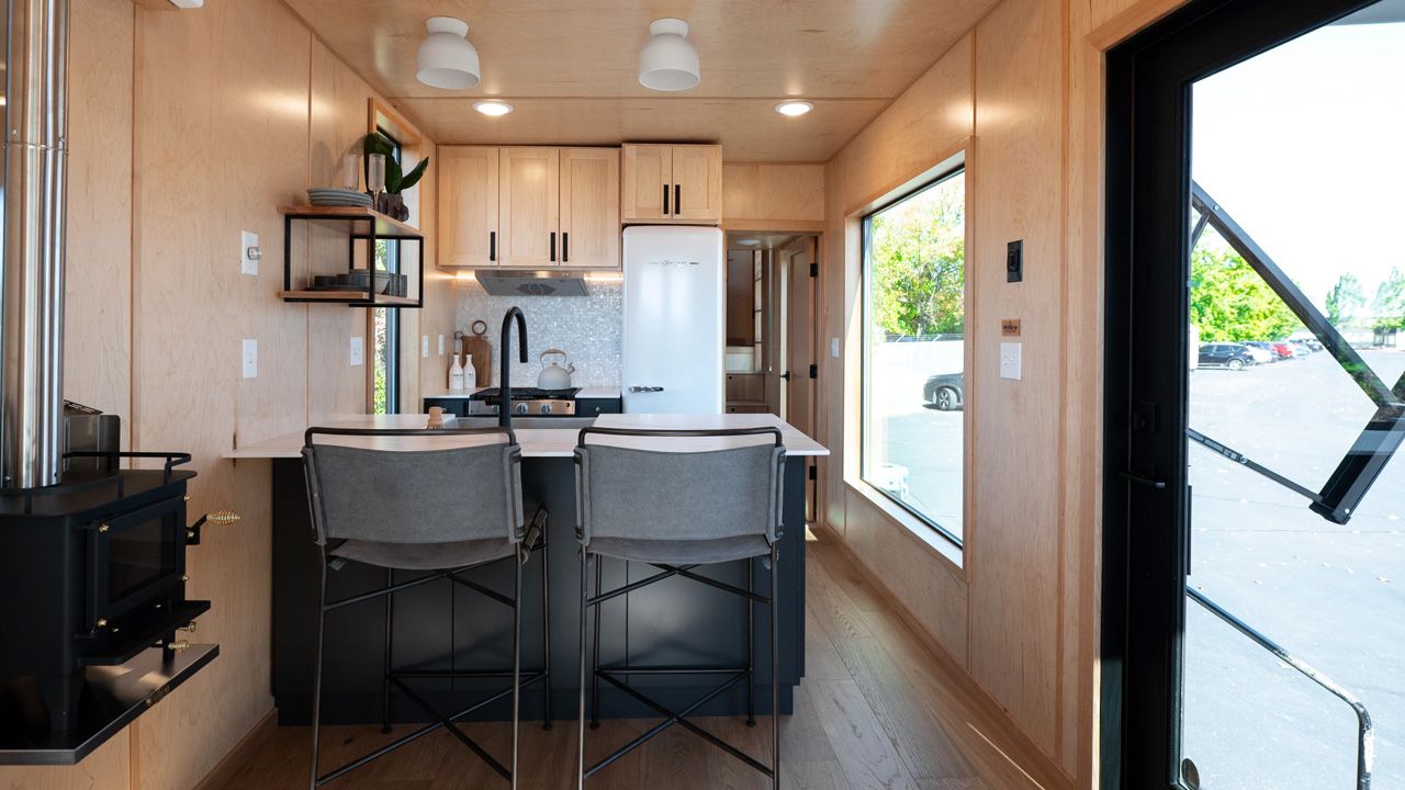 Off-Grid Gooseneck Tiny House - kitchen