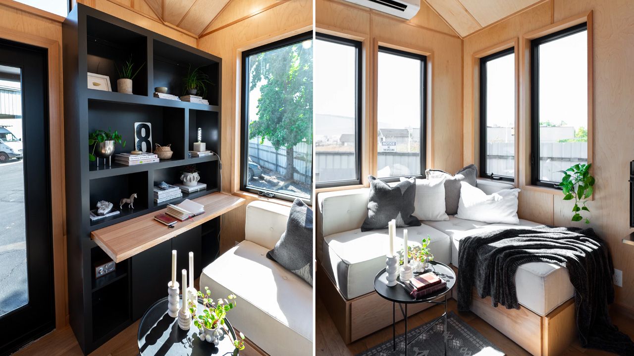 Off-Grid Gooseneck Tiny House - living room 1