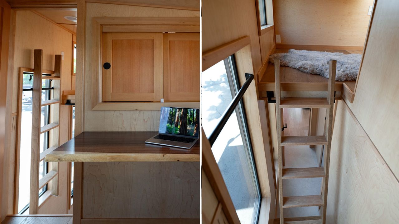 Off-Grid Gooseneck Tiny House - loft