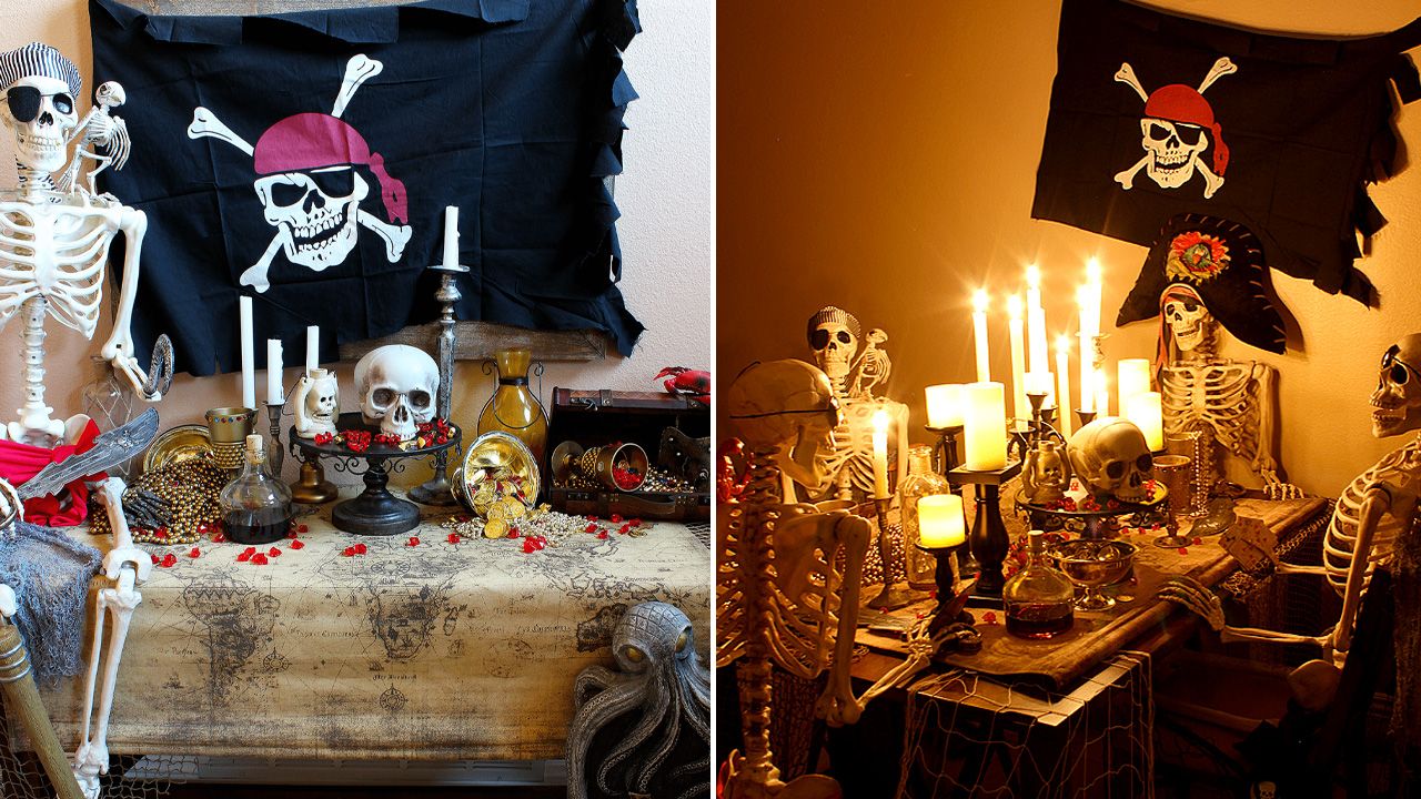Pirate Halloween Decoration Ideas - dinner party for pirates