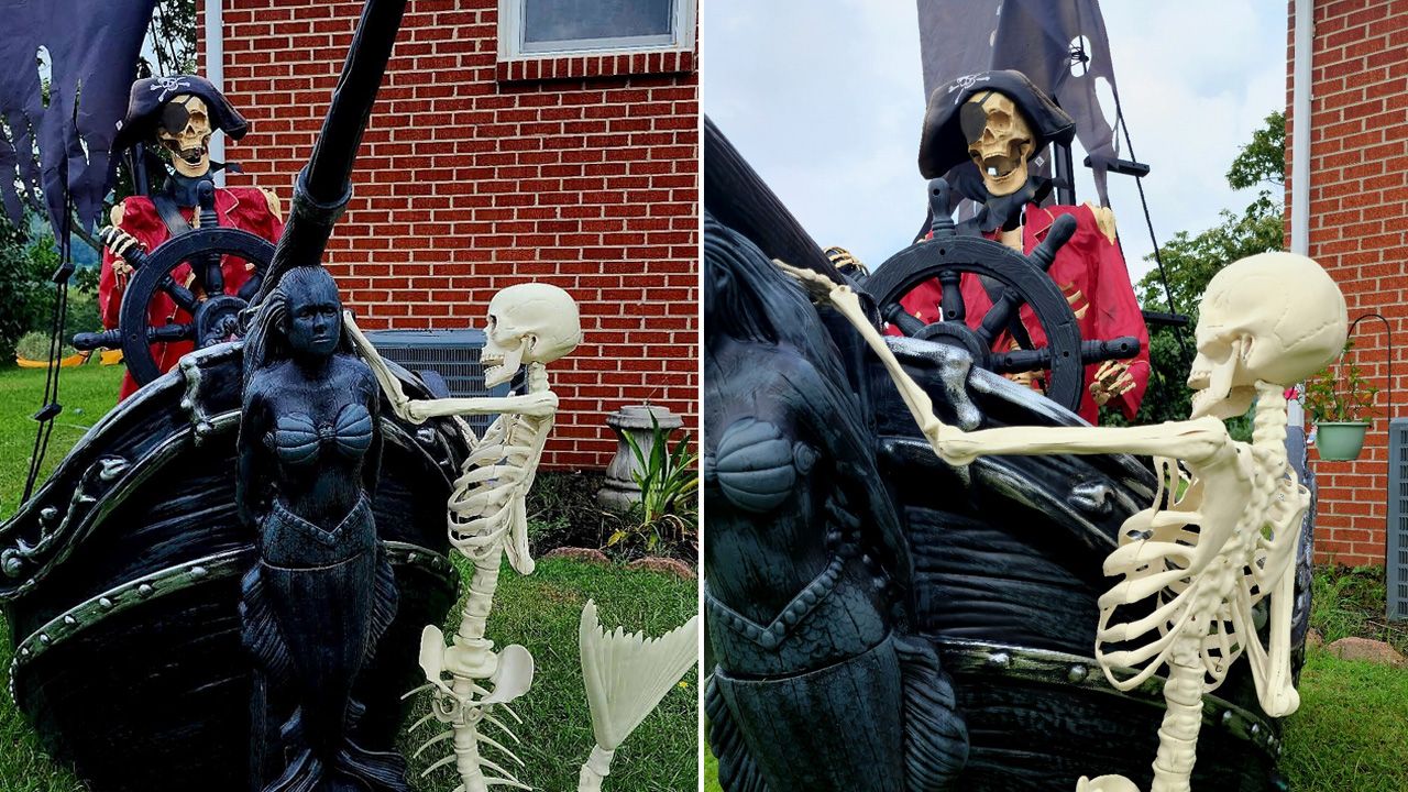 Pirate Halloween Decoration Ideas - one with mermaid