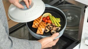 Turn Your Microwave Into a 750°F Grill With Rangemate Signature Cooker Rangemate Signature microwave cooker