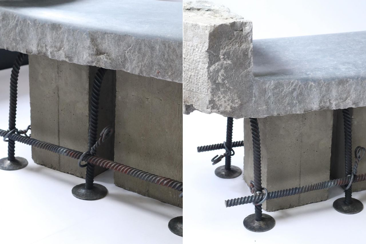 Sill Bench concrete legs