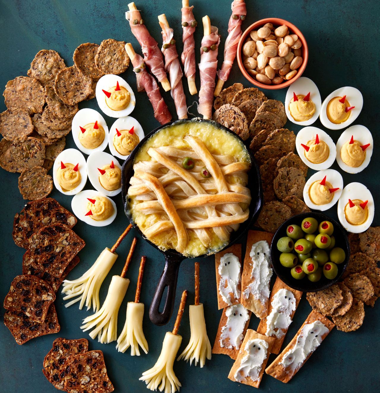 Spooky Appetizers for Halloween - Super-Spooky Charcuterie Board