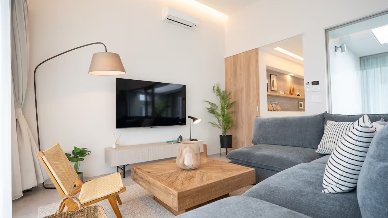 Minimalist aesthetics and modern wooden furniture