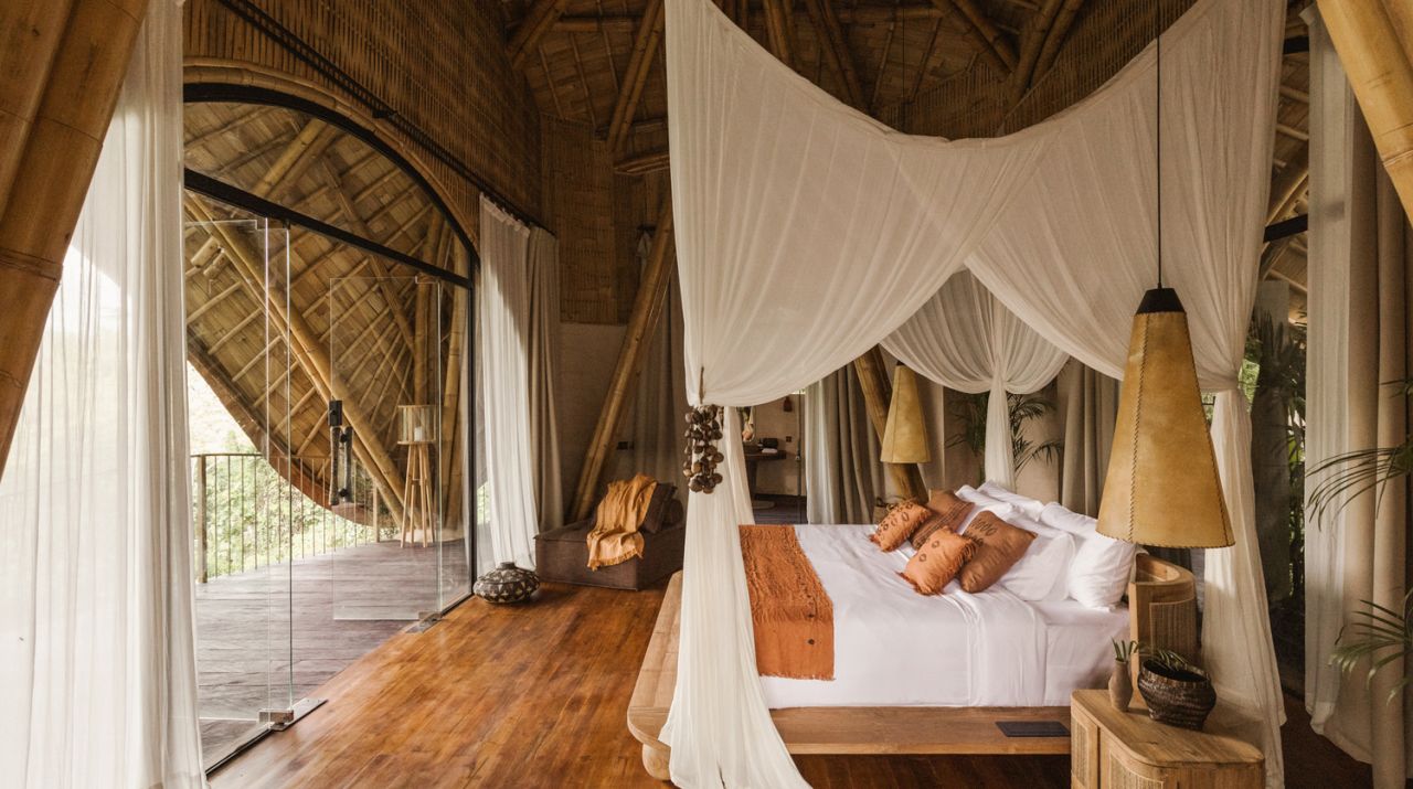 Handcrafted furniture reflects the culture of Bali