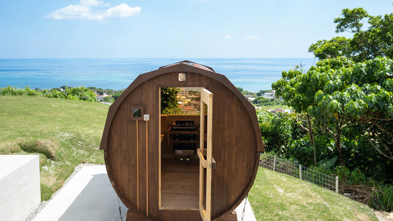 The barrel sauna will rejuvenate your body