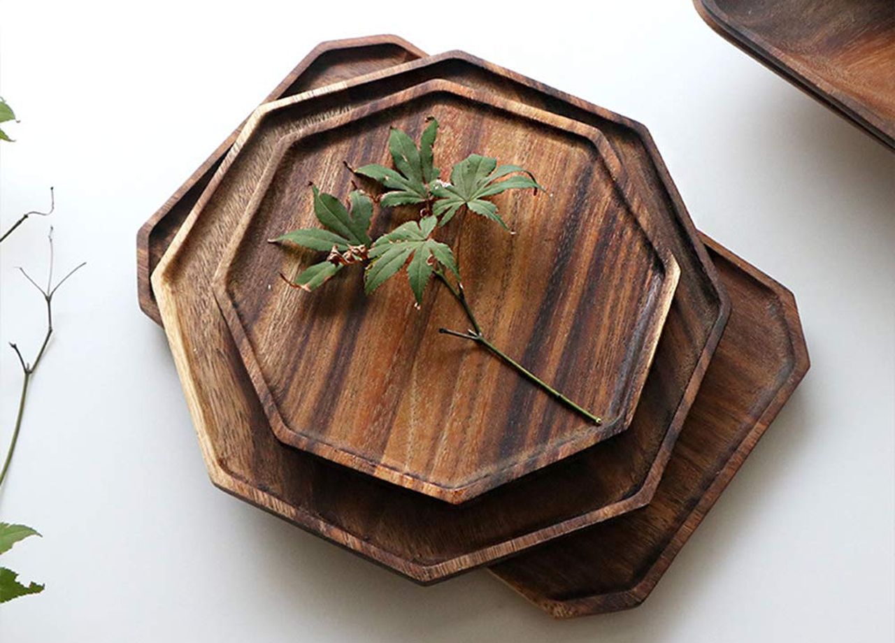 Acacia Wooden Serving Platters