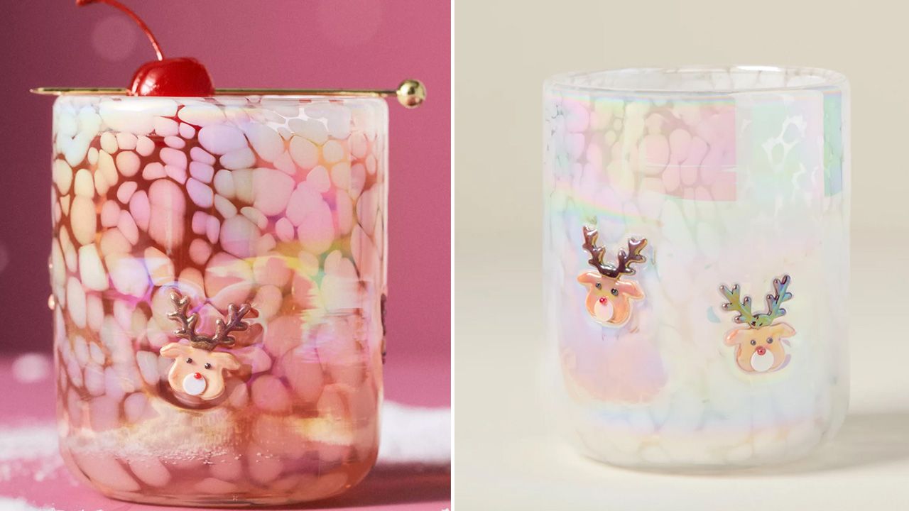 Anthropologie Festive Icon Juice Glass - 4