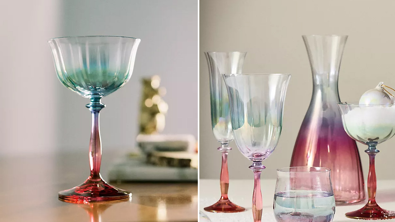 Anthropologie x New York City Ballet Holiday Collection - Coupe Glasses