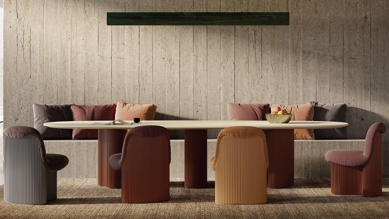 The BOELTE Chair complements the conference table really well