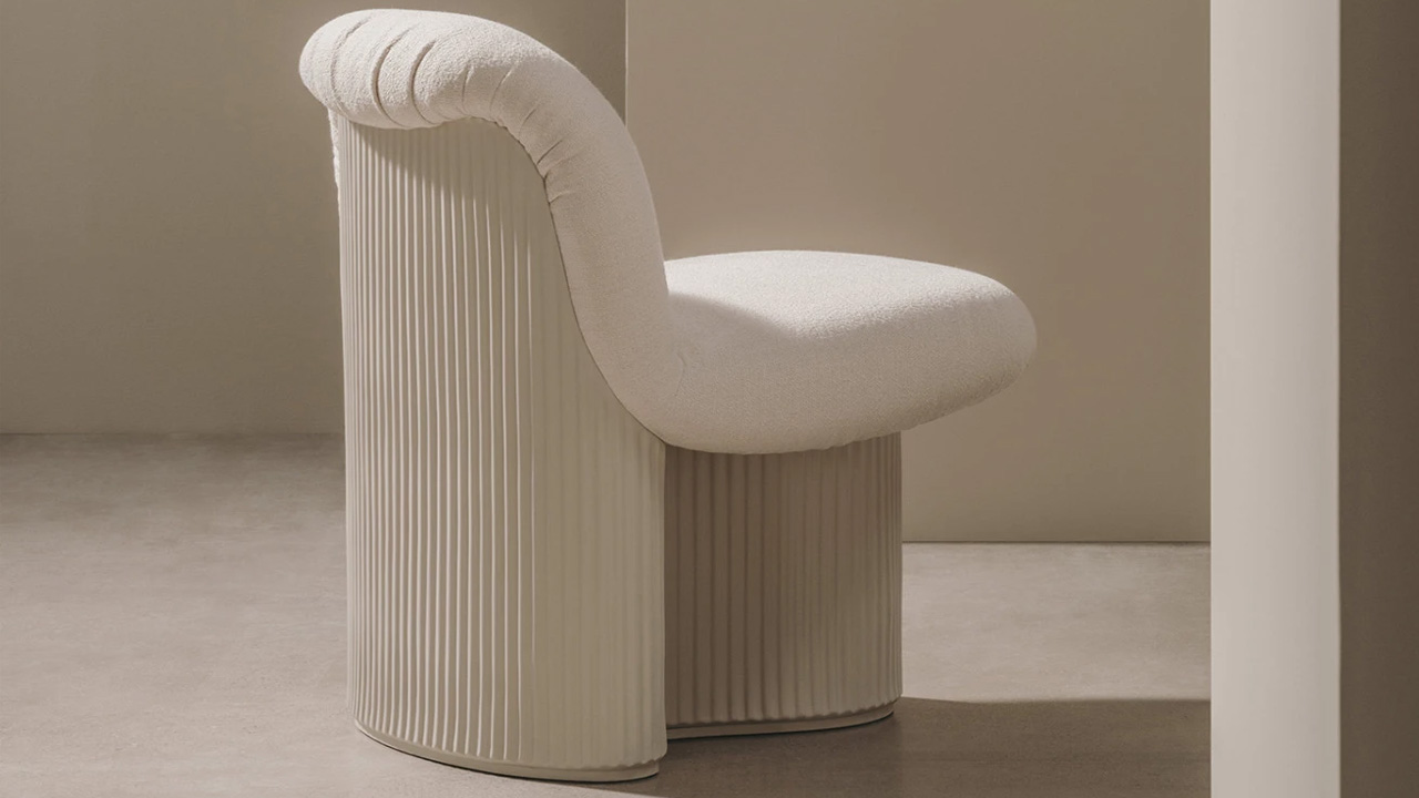 The ribbed pattern provides texture and soft cushion provides comfortable seat.