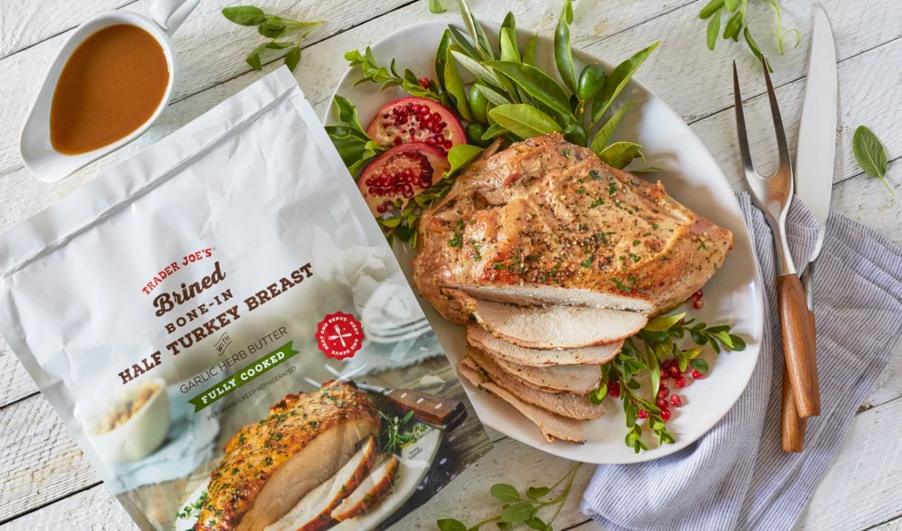 Brined Bone-In Half Turkey Breast Fully Cooked