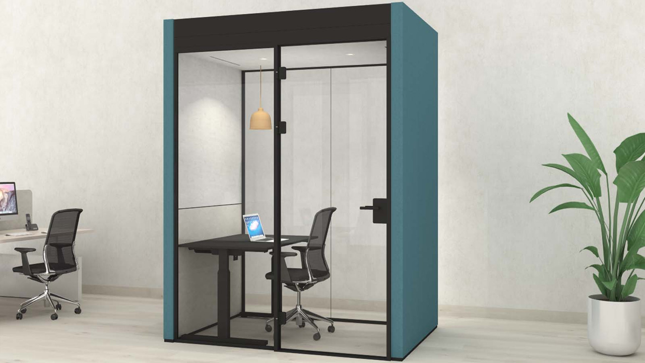 The Bubble 2G acoustic pod comes in variety of colors