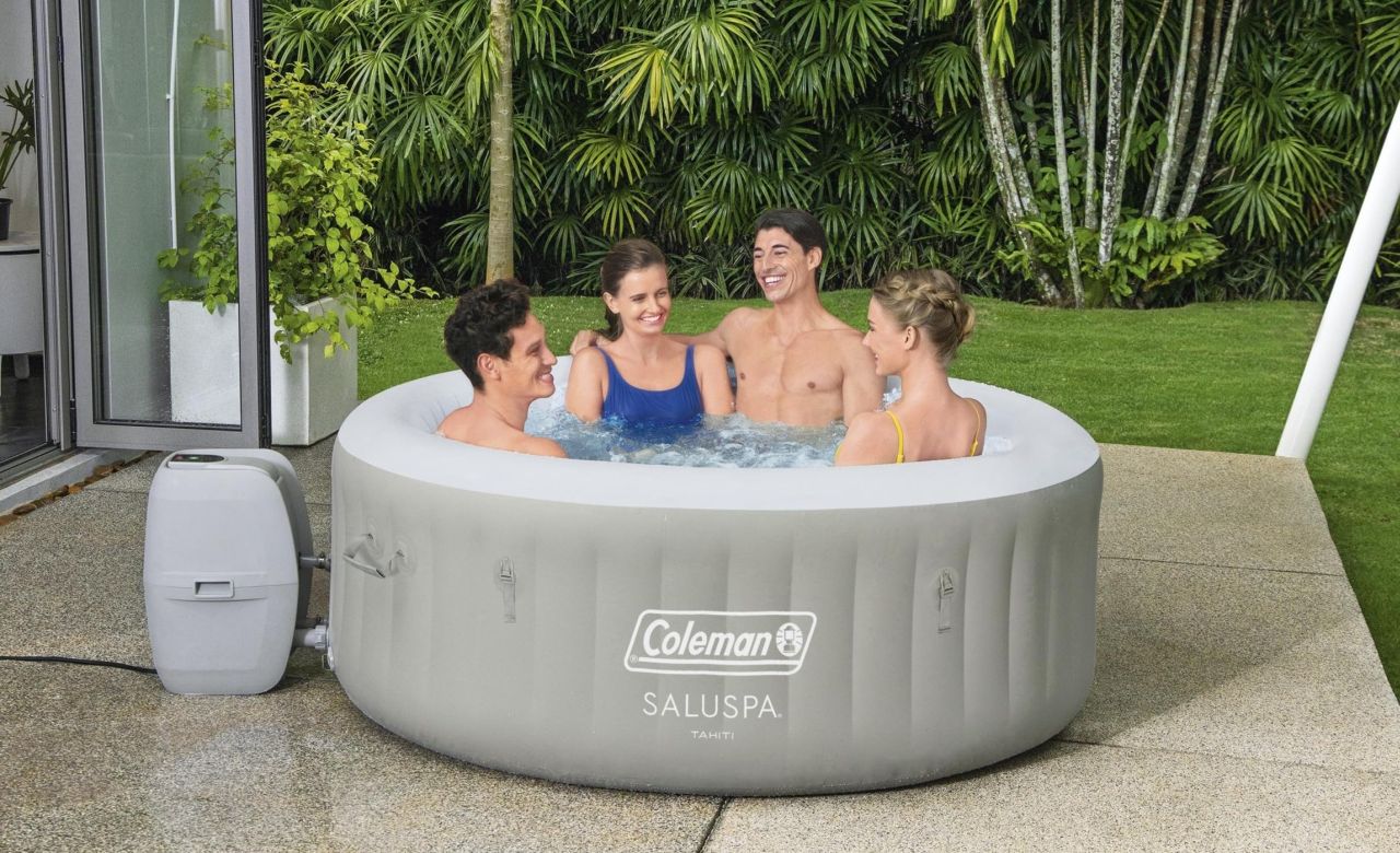 Coleman Tahiti EnergySense AirJet Inflatable Hot Tub Spa