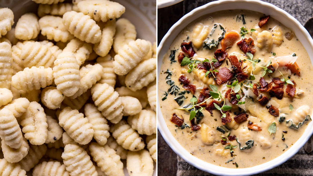 A healthy way to enjoy a warm soup with Gnochhi