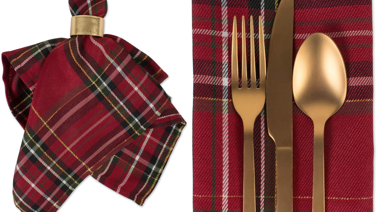 DII Dining Table and Kitchen Décor Metallic Fabric has a classic design