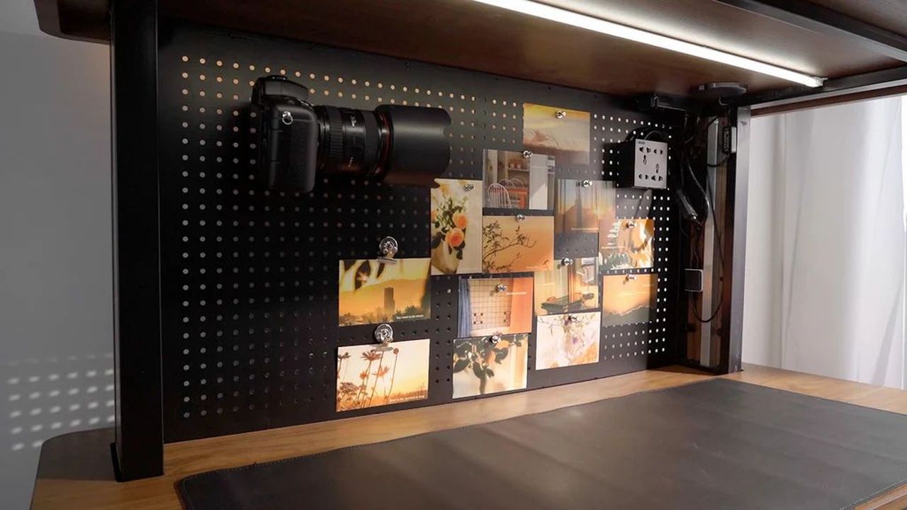 Domitree ALT Adjustable Desk has Hidden Storage, Modular Accessories, Power and Lighting