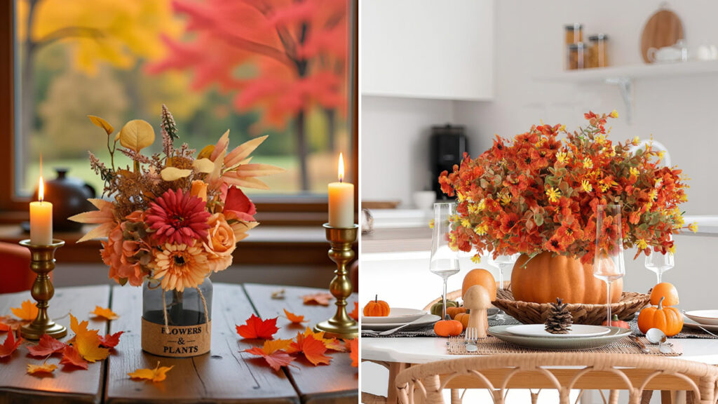 These Dried and Faux Flower Arrangements are the Perfect Thanksgiving Centerpieces Dried or Faux Flower Arrangements Perfect as Thanksgiving Centerpiece
