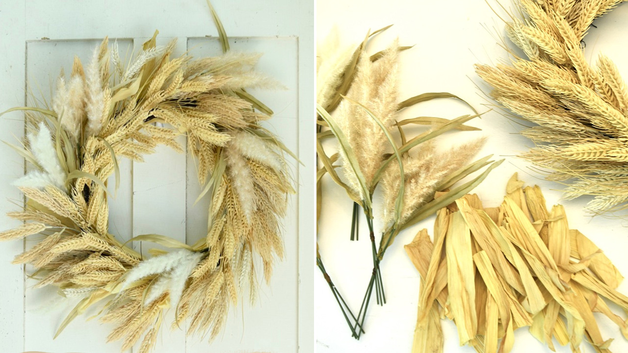 Wheat wreath adds a special meaning to Thanksgiving Day celebration