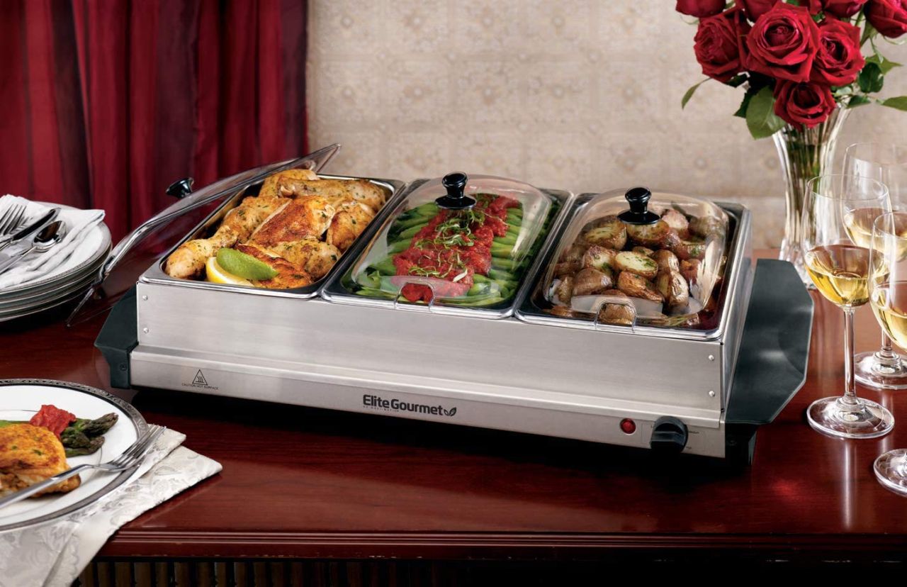 Elite Gourmet Buffet Server and Food Warmer