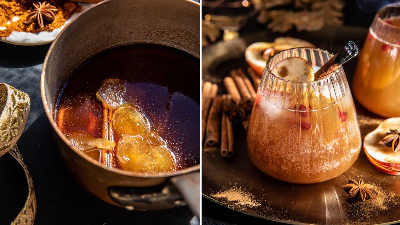 Festive Thanksgiving Cocktails - Cinnamon Apple Bourbon Smash