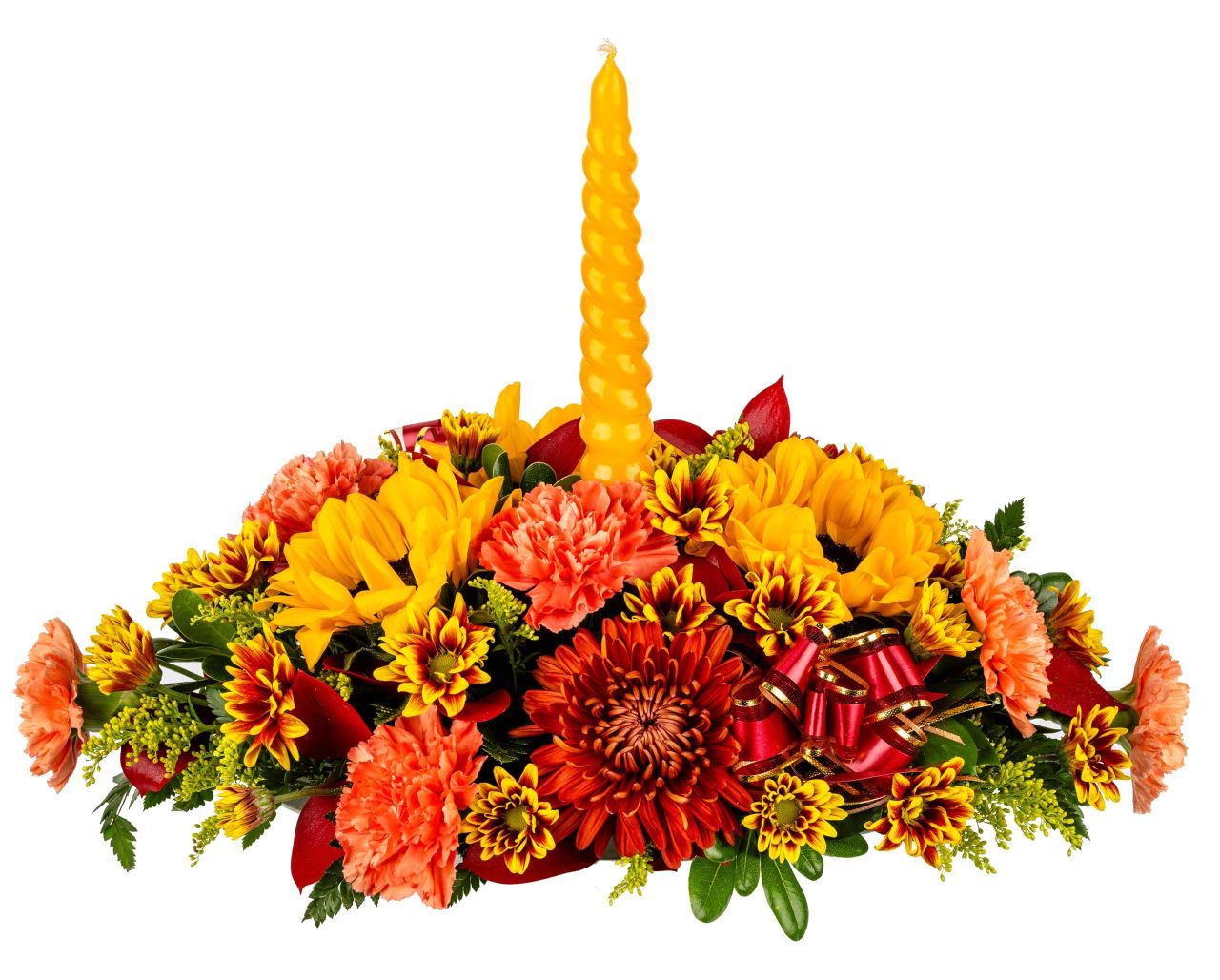 Fresh Fall Flowers Centerpiece for Autumn