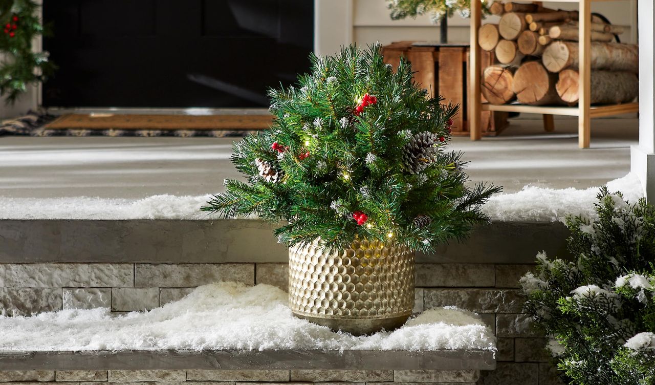 Frosted Berry Artificial Christmas Urn Filler