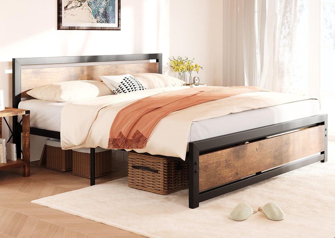 GarveeHome Full Size Bed Frame
