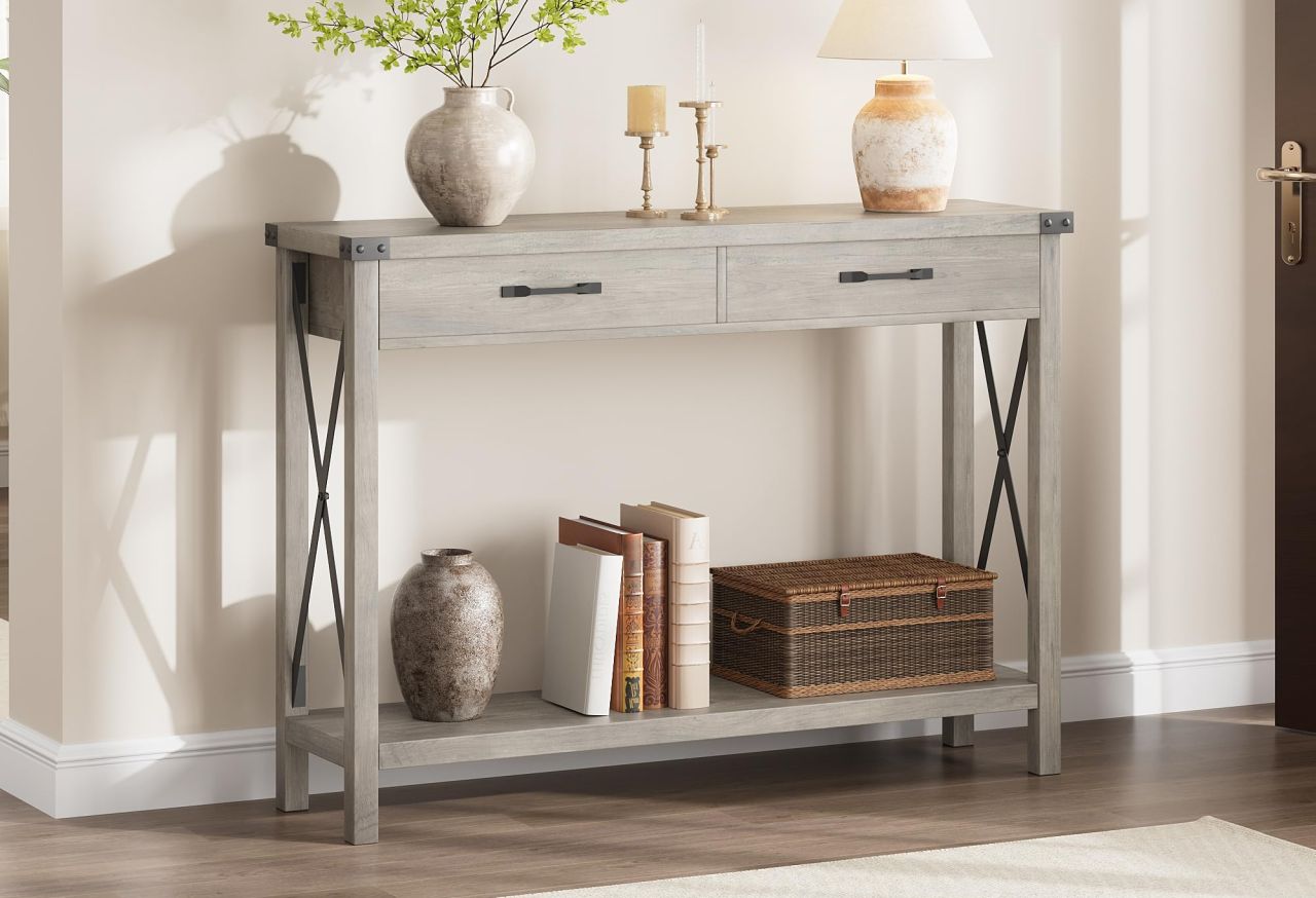 GarveeHome Wooden Entryway Table