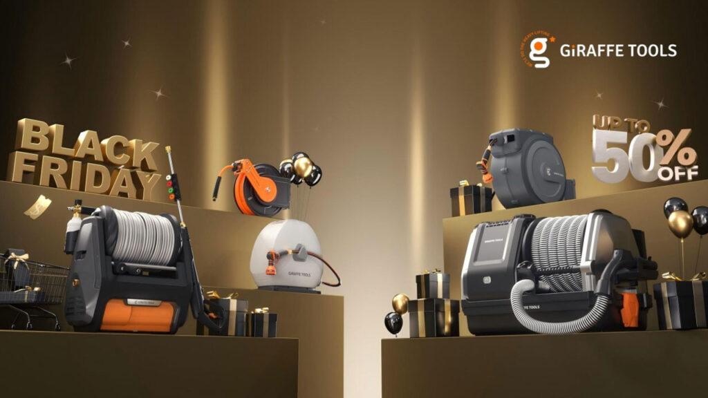 In Early Black Friday Deals, Giraffe Tools Offers Huge Savings on Retractable Pressure Washer & Vacuum Bundles Giraffe Tools Launches 2025 Black Friday Sale