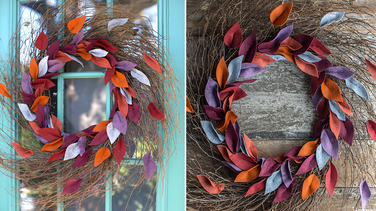 The wool blend felts in various colors match with the autumn season like orange, deep red, grey etc