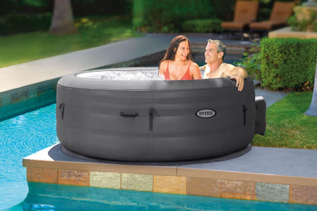 INTEX SimpleSpa Bubble Massage Inflatable Hot Tub