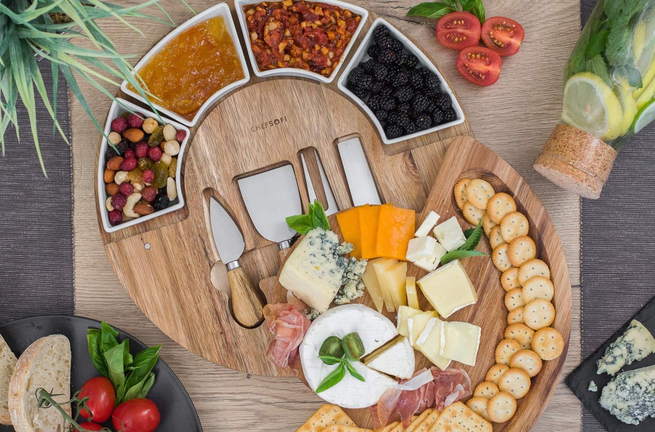 Kitchen Black Friday Deals - Charcuterie Board Set and Cheese Serving Platter