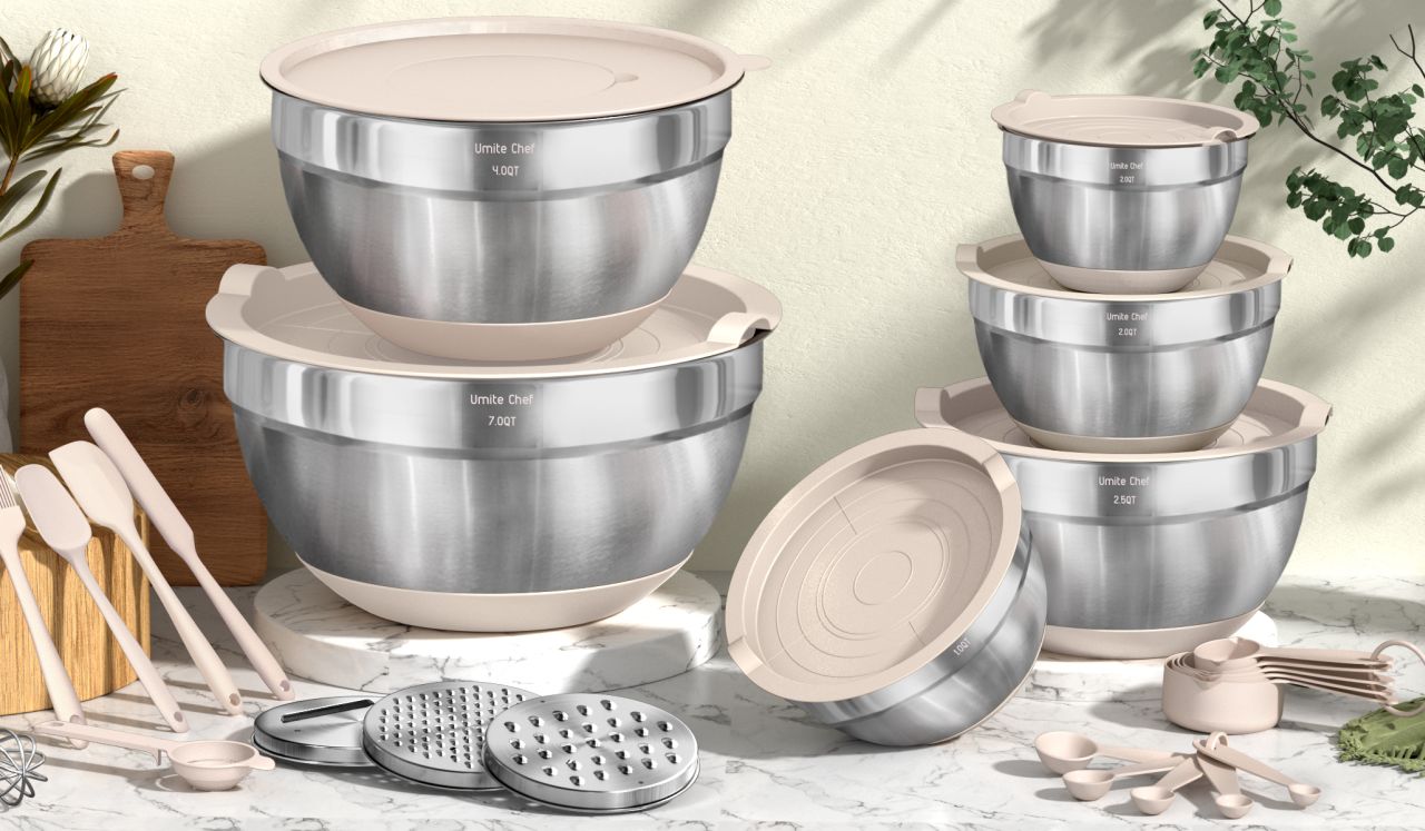 Kitchen Black Friday Deals - Mixing Bowls with Airtight Lids Set