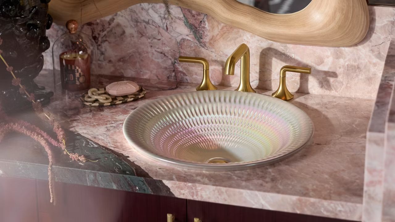 Kohler’s Derring Carillon Artist Editions Sink in Pearlized Finish