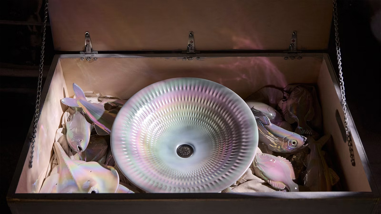 Kohler’s Derring Carillon Artist Editions Sink in Pearlized Finish