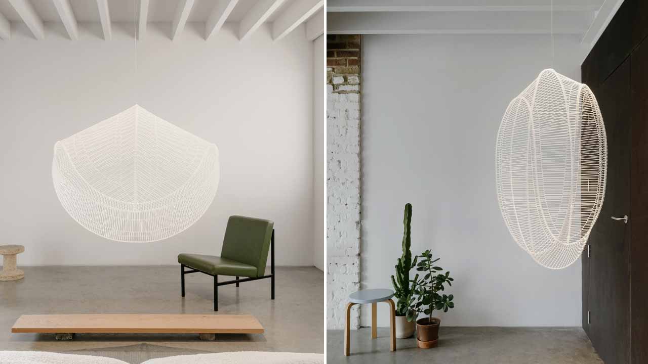 LightMass^2025 lighting pendants during the day