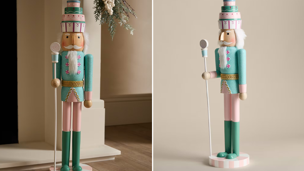 Marks & Spencer Christmas Collection - Extra Large Pastel Nutcracker Decoration