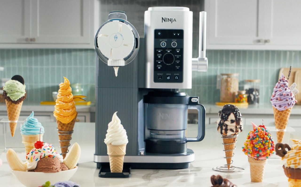 Ninja CREAMi Scoop & Swirl Ice Cream and Soft Serve Maker