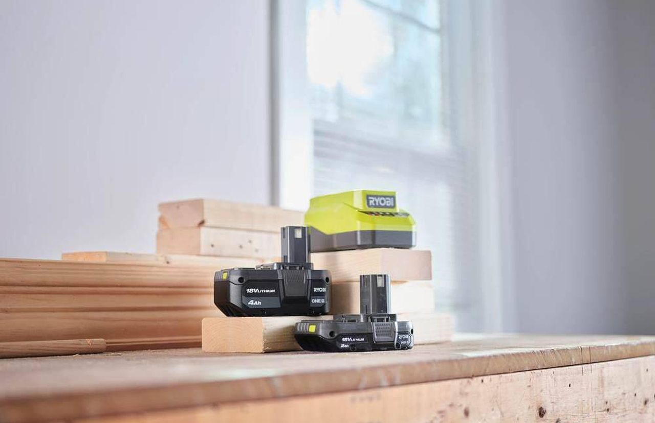 ONE+ 18V Lithium-Ion Starter Kit with 2.0 Ah Battery, 4.0 Ah Battery, and Charger