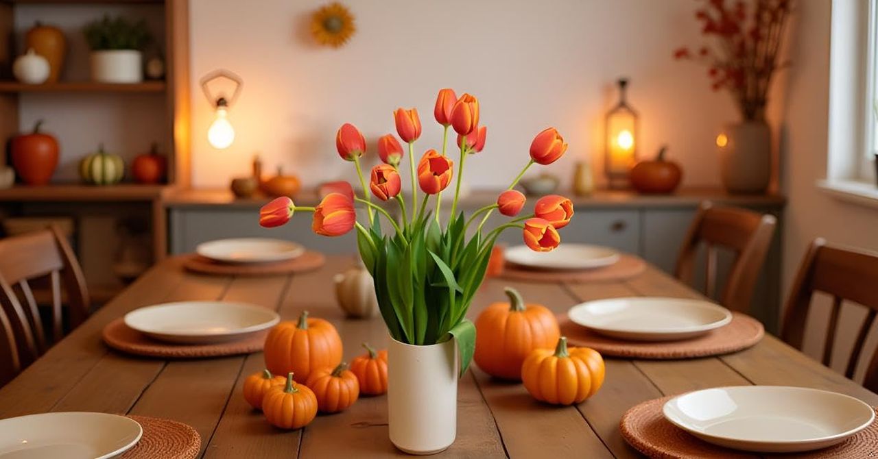 Orange Tulips Fresh Flowers