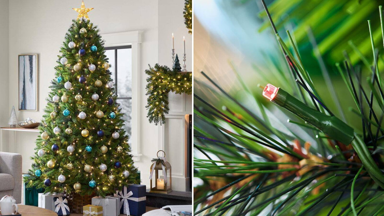 Oxford Pine LED Pre-Lit Artificial Christmas Tree