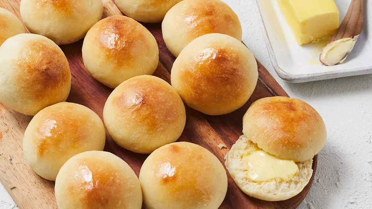 The potato rolls look soft buns