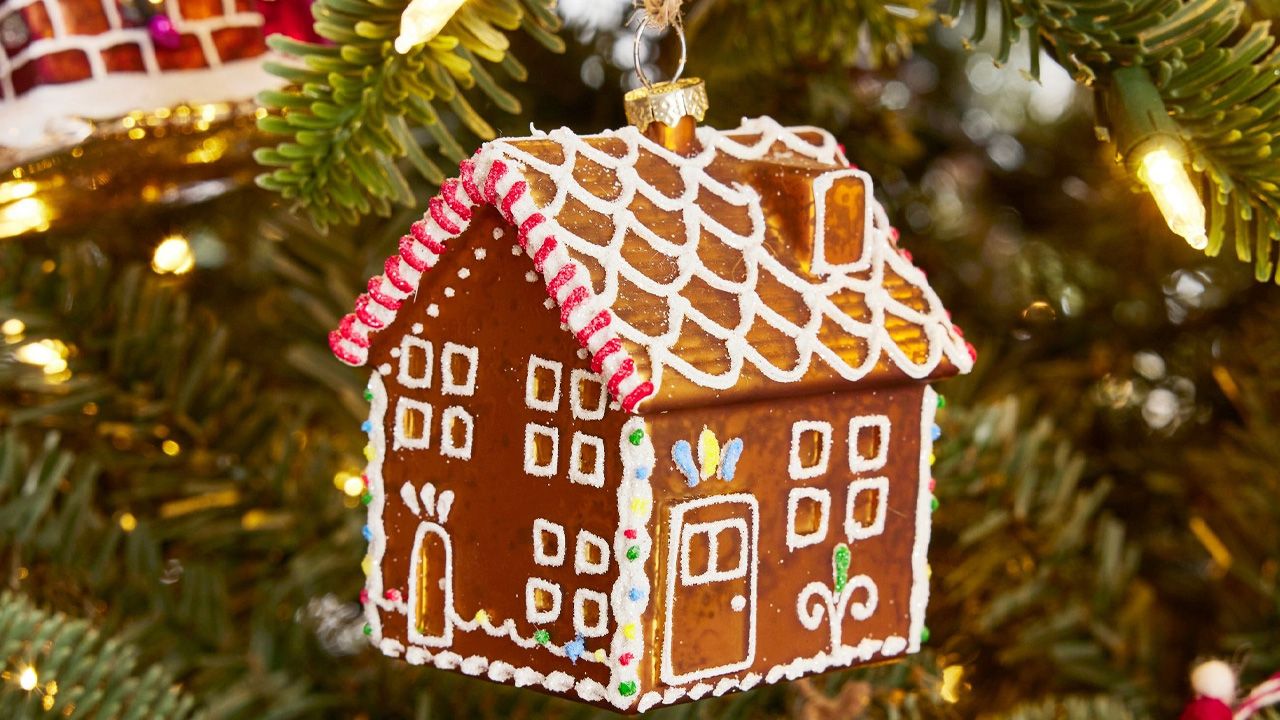Pottery Barn Christmas Collection 2025 - Gingerbread House Ornament
